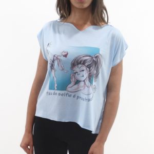 Blusa Fenda Azul 520 DT Pau de Selfie